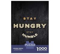Puzzles for Adults 1000 Piece Stay Humble Adult Jigsaw Toy Wall Decor But Fun And Humorous Unique Birthday And Xmas Gifts 70x50cm/1000pcs