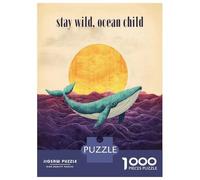 Puzzles for Adults 1000 Piece Stay Wild, Ocean Child Jigsaw for Adults Relax Games Difficult Hard Unique Birthday And Xmas Gifts 38x26cm/1000pcs