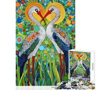 Puzzles for Adults 1000 Piece Storks in Harmony Jigsaw for Adults Handson Game Perfect Decoration Fun at Home Activities, (Size 50x75cm)