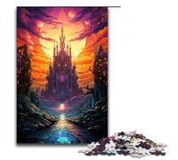 Puzzles for Adults 1000 Piece Strange Psychedelic Castle Pattern Assembly Help The Brain Exercise Addictive Toys to Cultivate Patience 75x50cm