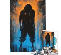 Puzzles for Adults 1000 Piece Street Philosopher Jigsaw 1000 Pieces Home Decoration Toys Precision Cutting Christmas Birthday Gifts (50x75cm)