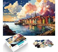 Puzzles for Adults 1000 Piece Sweden s east coast Home Educational Games DIY Toys 26x38cm is ideal as gifts for the whole family