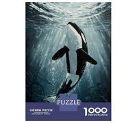 Puzzles for Adults 1000 Piece Sweet Penguin Puzzle for Adults Relaxing Games Staycation Kill Time Unique Birthday And Xmas Gifts 70x50cm/1000pcs