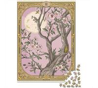 Puzzles for Adults 1000 Piece Tarot Card The Moon Adult Jigsaw Puzzle Brain Teaser Game But Fun And Humorous Challenging Game Gifts 52x38cm/1000pcs