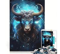 Puzzles for Adults 1000 Piece Taurus Zodiac Sign Toy Wall Decor Challenging To Complete Unique Birthday And Gifts 38x26cm
