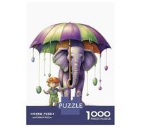 Puzzles for Adults 1000 Piece The Boy And Elephant Jigsaw for Adults Relax Games Difficult Hard Unique Birthday And Xmas Gifts 52x38cm/1000pcs
