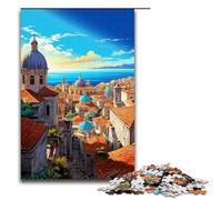 Puzzles for Adults 1000 Piece The Colorful Psychedelia of Dubrovnik’s Old Town Toy Intellectual Game Is Ideal As A Gift for The Whole Family 75x50cm