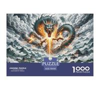 。 Puzzles for Adults 1000 Piece The Dragon Challenge High Difficulty 1000 Piece 。 Puzzles for Adults-ancient Architecture-Birthday Gifts for Women Man 70x50cm/1000pcs