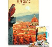 Puzzles for Adults 1000 Piece The Heart of Florence Toy Wall Decor Challenging To Complete Unique Birthday And Gifts 50x75cm