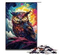 Puzzles for Adults 1000 Piece The Owl in The Crater Is Surrounded Jigsaw Puzzle Home Educational Games DIY Toys Great Gift for Games 75x50cm
