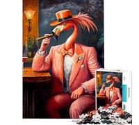 Puzzles for Adults 1000 Piece The Pink Gentleman Help The Brain Exercise Analysis And Logic Hands-on Game for And from 14 Years And over (38x52cm)