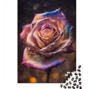 Puzzles for Adults 1000 Piece The Rose of The Universe Creative Paper Puzzles-Puzzle Hands-on Game Jigsaw-Family Decoration 1000pcs (38x26cm)