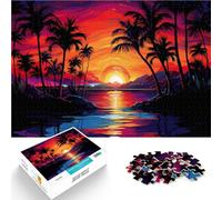 Puzzles for Adults 1000 Piece The Sun Melts Away Trainieren Sie Ihr Gehirn und Ihre Hände Kunstwerk Geschenk52x38cm