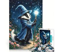 Puzzles for Adults 1000 Piece The Wizzaard Badger Toy Wall Decor Challenging To Complete Unique Birthday And Gifts 38x52cm