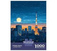 Puzzles for Adults 1000 Piece Tokyo Japan Cityscape at Night Jigsaw for Adults Relax Games Difficult Hard Unique Birthday And Xmas Gifts 52x38cm/1000pcs