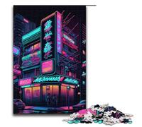 Puzzles for Adults 1000 Piece Tokyo Neon Japanese Jigsaw Puzzle Home Educational Games DIY Toys Great Gift for Games 75x50cm