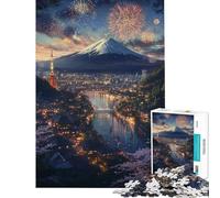 Puzzles for Adults 1000 Piece Tokyo Night Fireworks Educational Game Toys Educational Games Gifts For Birthdays for The Whole Family (size 75x50cm)