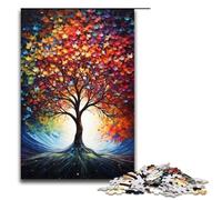 Puzzles for Adults 1000 Piece Tree of Wisdom colorful Toy Intellectual Game Is Ideal As A Gift for The Whole Family 75x50cm