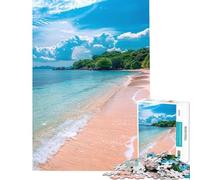 Puzzles for Adults 1000 Piece Tropical Beach Paradise Help The Brain Exercise Analysis And Logic Hands-on Game for And from 14 Years And over (50x75cm)
