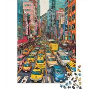 Puzzles for Adults 1000 Piece Urban Traffic Jam Illustration Adult Jigsaw Puzzle Brain Teaser Game But Fun And Humorous Challenging Game Gifts 70x50cm/1000pcs