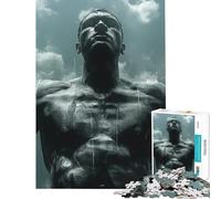 Puzzles for Adults 1000 Piece Victorious Boxer Toys Educational Games Brain Teaser Game Staycation Kill Time Gifts Birthday (Size 38x26cm)