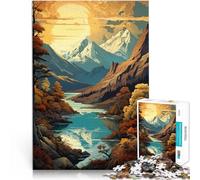 Puzzles for Adults 1000 Piece Vintage antique Landscape Schwierig und herausfordernd Geschenke für Freunde und Familie50x70cm
