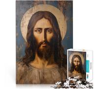 Puzzles for Adults 1000 Piece Vintage Painting of Jesus Staycation: Zeit totschlagen Künstlersammlung, Bildende Kunst75x50cm
