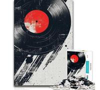 Puzzles for Adults 1000 Piece Vinyl Record Toy Intellectual Game Analysis And Logic Gift Birthday (38x26cm)