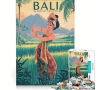 Puzzles for Adults 1000 Piece Visit Bali︰ Island of The Gods Impossible Game Staycation Kill Time Unique Gifts for Birthday And Christmas 38x52cm
