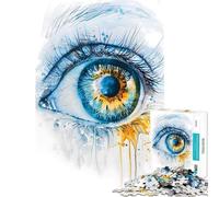 Puzzles for Adults 1000 Piece Watercolor Eye Art Help The Brain Exercise But Fun And Humorous Toy Wall Decor for And from 14 Years And over (50x75cm)
