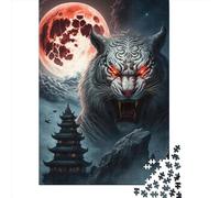 Puzzles for Adults 1000 Piece White Tiger2 Creative Wooden Puzzles-Puzzle Hands-on Game Jigsaw-Family Decoration 1000pcs (75x50cm)