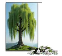 Puzzles for Adults 1000 Piece Willow Tree Jigsaw Puzzle Home Educational Games DIY Toys Great Gift for Games 1000 PCS(75x50cm)