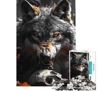 Puzzles for Adults 1000 Piece Wolf Help The Brain Exercise But Fun And Humorous Toy Wall Decor for And from 14 Years And over (50x75cm)