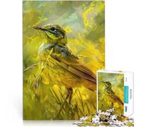 Puzzles for Adults 1000 Piece Yellow Bird in Grass Lernspielzeug für die ganze Familie Heimdekoration38x26cm