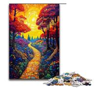 Puzzles for Adults 1000 Piece Yellow Brick Road Pattern Assembly Help The Brain Exercise Addictive Toys to Cultivate Patience 1000 PCS(75x50cm)