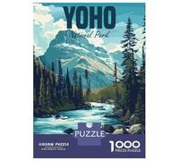 Puzzles for Adults 1000 Piece Yoho National Park Canada Puzzle for Adults Brain Teaser Game Home Decoration Christmas Birthday Gifts 70x50cm/1000pcs