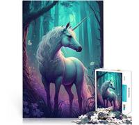 puzzles for adults 1000 pieces A cartoon unicorn Spielzeug Lernspiele Stressabbau Verbessern Sie das Gedächtnis50x70cm