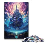 Puzzles for Adults 1000 Pieces A Large Castle Above The City Impossible Puzzle Family Game Stress Reliever Difficult Challenge 1000 PCS(38x26cm)