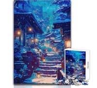 Puzzles for Adults 1000 Pieces A Night in December Toy Intellectual Game Presents for Women Gift Birthday Size 50x75cm