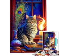 Puzzles for Adults 1000 Pieces A Tabby Cats Domain Jigsaw for Adults Relaxing Games But Fun And Humorous Unique Birthday And Xmas Gifts (Size 38x26cm)