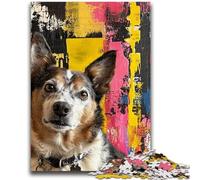 Puzzles for Adults 1000 Pieces Abstract Australian Pinscher for Educational Game Challenge Toy for Is Ideal As A Gift for The Whole Family 50x75cm