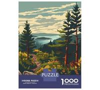 Puzzles for Adults 1000 Pieces Acadia National Park Adult Jigsaw Puzzle Hands-on Game Staycation Kill Time Challenging Game Gifts 38x26cm/1000pcs