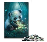 Puzzles for Adults 1000 Pieces Adorable Little Panda Impossible Puzzle Family Game Stress Reliever Difficult Challenge 75x50cm