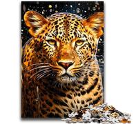 Puzzles for Adults 1000 Pieces African Leopard 1000 Pieces for Teenagers,Stress Reliever Staycation Kill Time Parent-child Interaction (50x75cm)