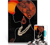 puzzles for adults 1000 pieces African Woman Silhouette Handgeschwindigkeitswettbewerb Geschenk zum Geburtstag75x50cm