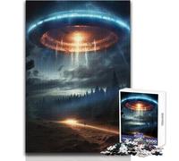 Puzzles for Adults 1000 Pieces Alien Invasion Toy Intellectual Game Presents for Women Gift Birthday Size 50x75cm