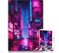 Puzzles for Adults 1000 Pieces Alley Purple Relaxing Games Difficult Challenge Gift For Birthdays Size 50x75cm