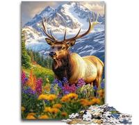 Puzzles for Adults 1000 Pieces Alpine Chamois Family Fun for Is Ideal As A Gift for The Whole Family for And Age 14 Years Up 50x75cm