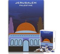 Puzzles for Adults 1000 Pieces ALQUDS JERUSALEM PALESTINE Relaxing Games Difficult Challenge Gift For Birthdays Size 38x26cm