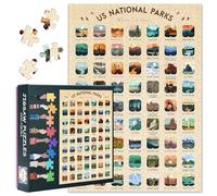 Puzzles for Adults 1000 Pieces, American National Parks Jigsaw Puzzles, Travel Adult Puzzle for Adults, Educational Fun Games or Toys for Elders Friends 20X27 INCH
